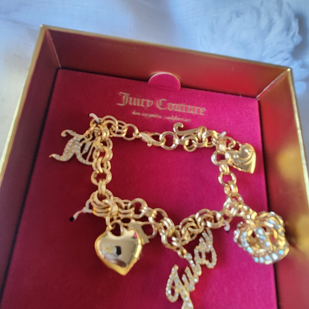 Juicy Couture Gold Charm Bracelet